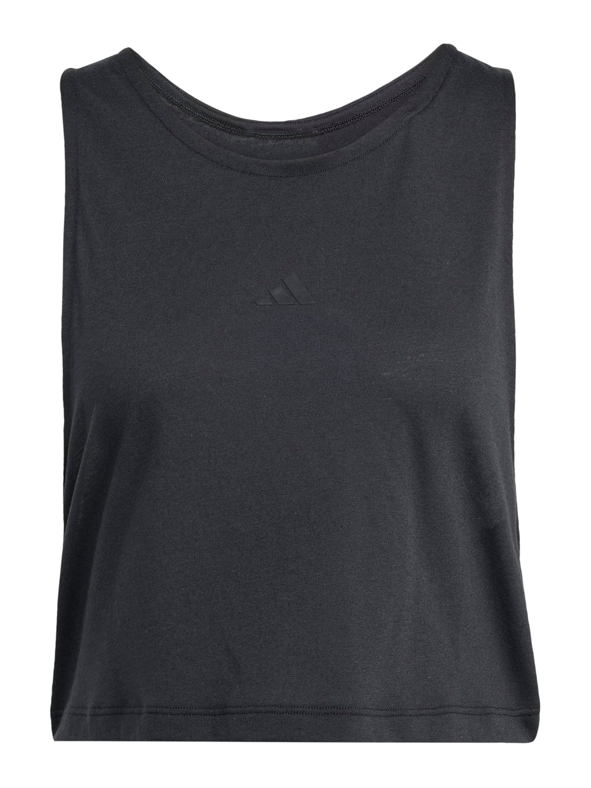 ADIDAS PERFORMANCE - Top deportivo 'Essentials' en negro: frente