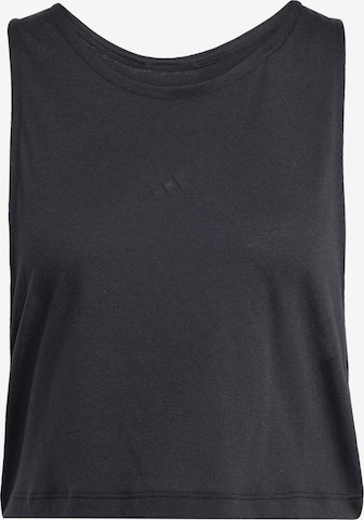 ADIDAS PERFORMANCE Sporttop 'Essentials' in Zwart: voorkant