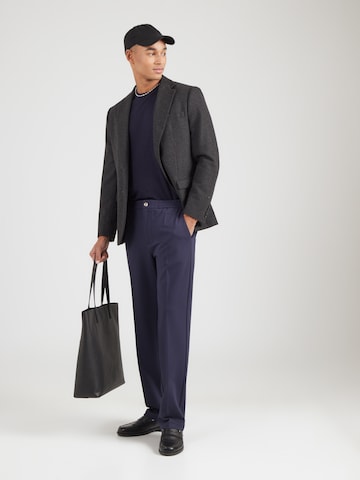 GUESS Regular Pleated Pants 'ALTON' in Blue