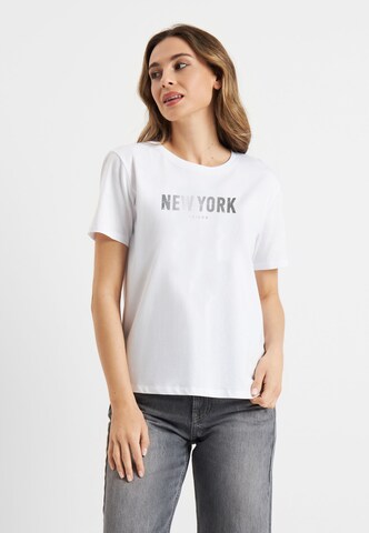 Frieda & Freddies NY Shirt in White: front