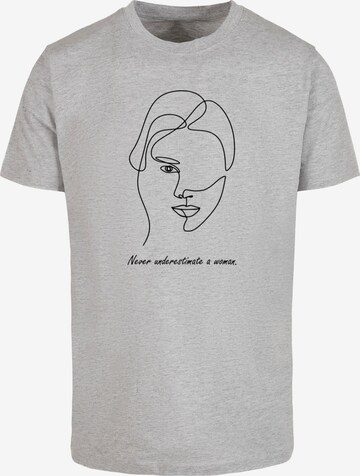 T-Shirt 'Woman WD - Figure' Merchcode en gris : devant
