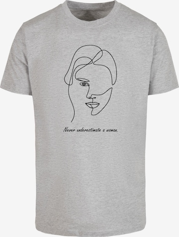 T-Shirt 'Woman WD - Figure' Merchcode en gris : devant