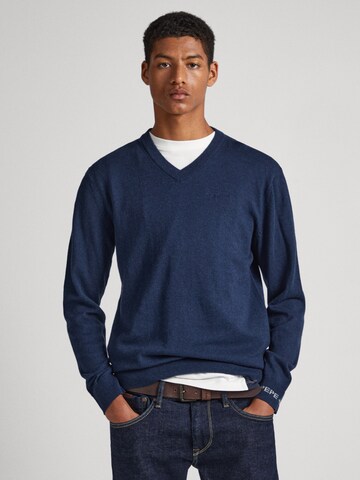 Pull-over Pepe Jeans en bleu : devant