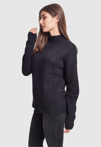 Urban Classics Oversize pulóver - fekete