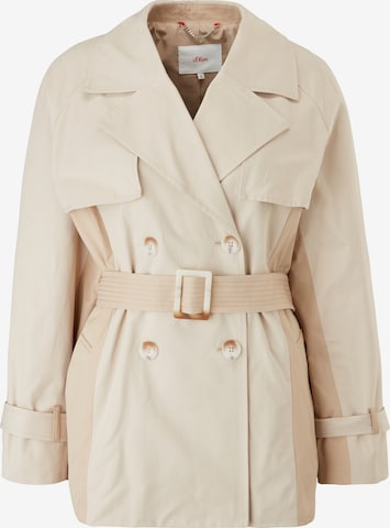 Manteau mi-saison s.Oliver en beige : devant