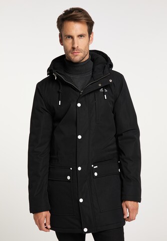 ICEBOUND Winterparka in Zwart: voorkant