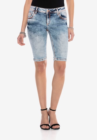 CIPO & BAXX Jeans-Shorts in Blau: predná strana