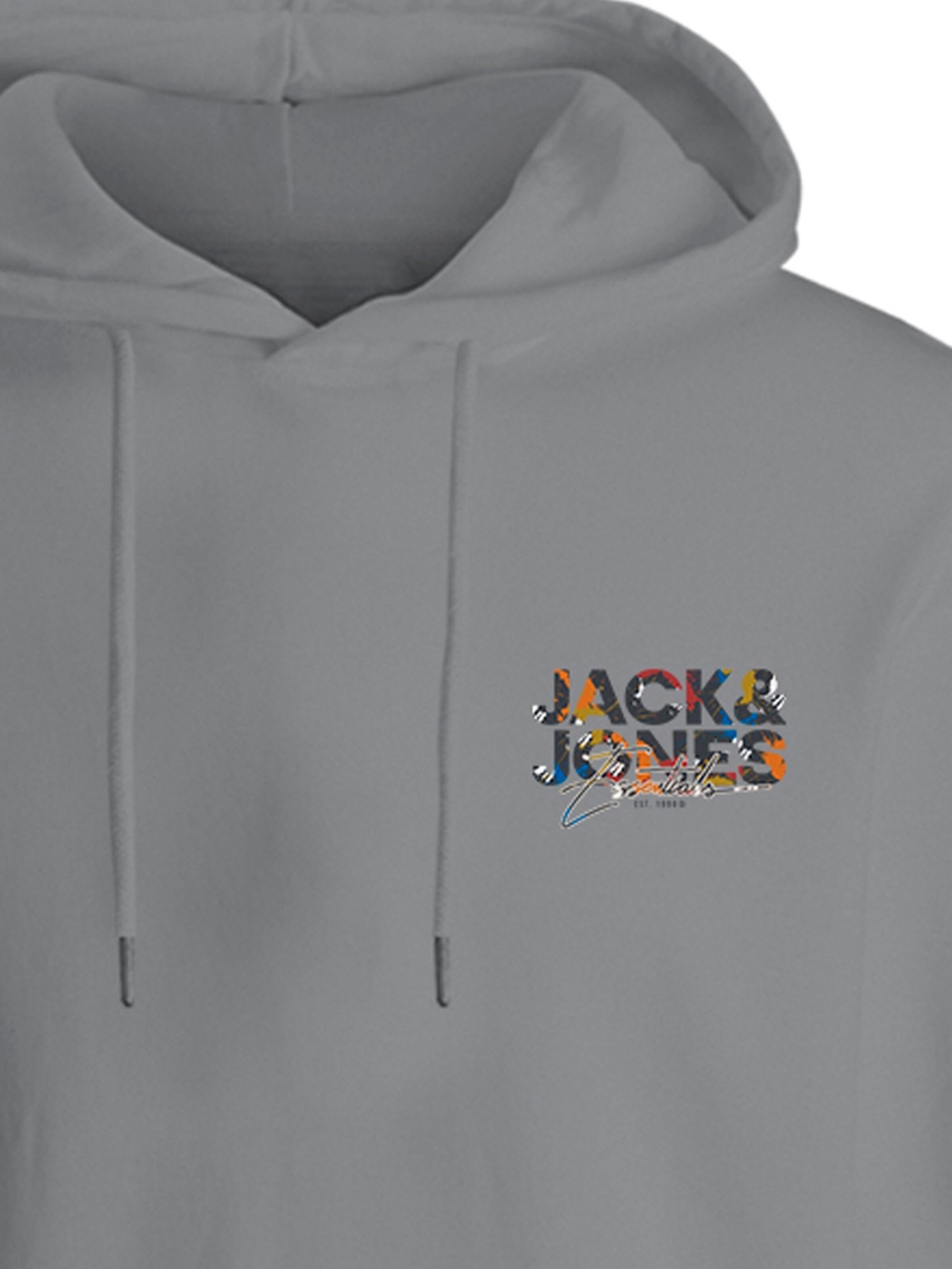 JACK & JONES Sweatshirt 'JJGEPLAS' in Grijs