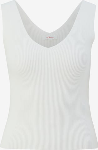 Tops en tricot s.Oliver en blanc : devant