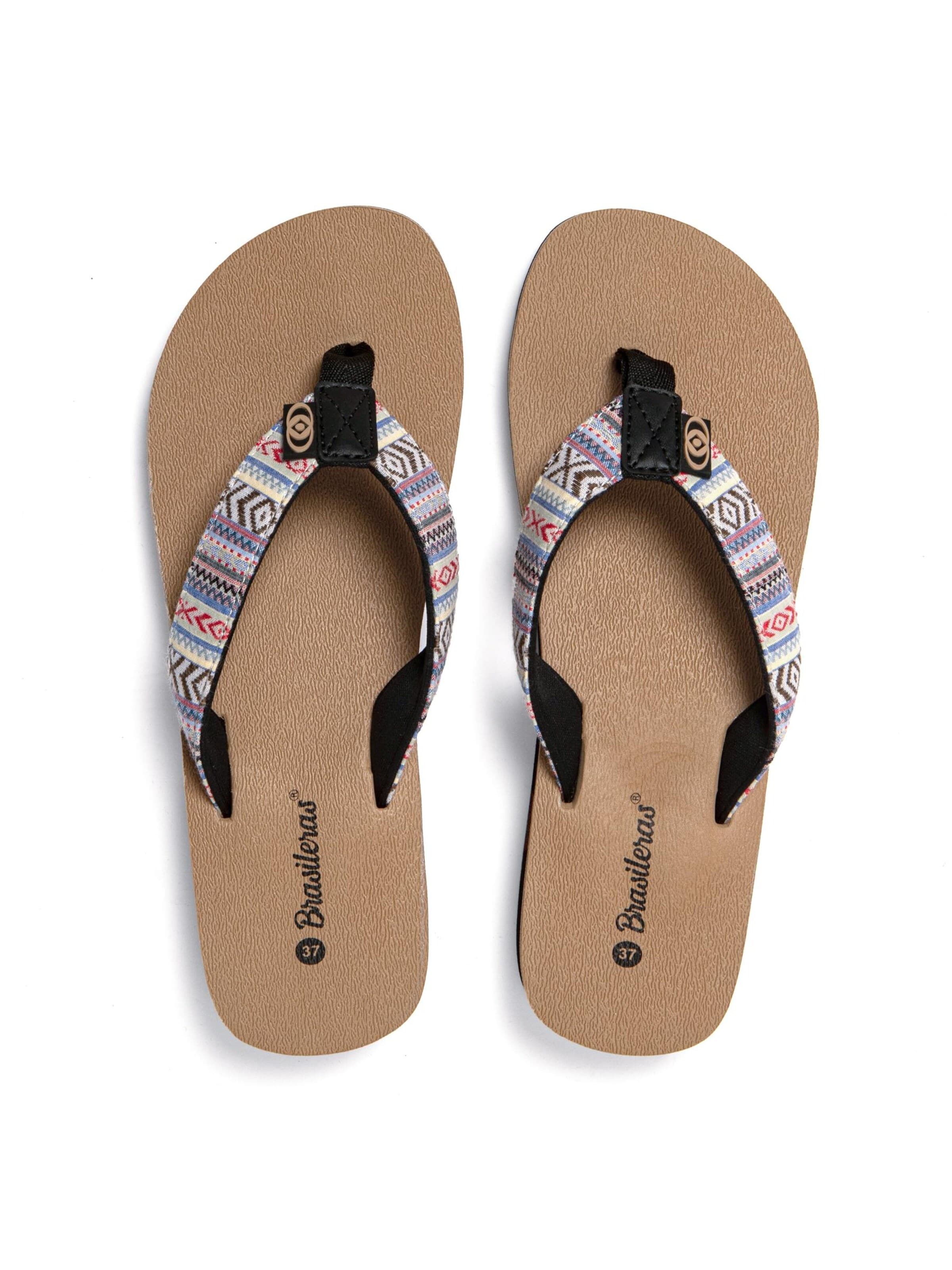 Brasileras Teenslipper 'Maya' in Beige