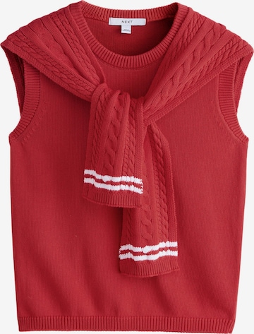 Next Pullover i rød: forside
