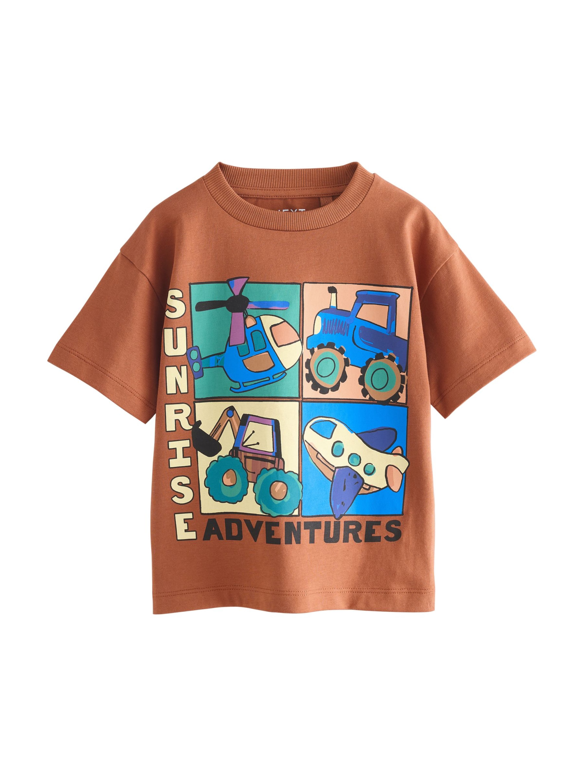 Next Shirt in Brown: front