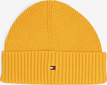 TOMMY HILFIGER Beanie in Yellow: front