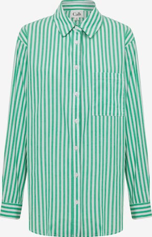 Camicia da donna di Calli in verde: frontale