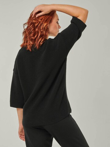 YOU LOOK PERFECT Huispak 'LOUNGEWEAR SET  - Pullover Fay & Pants Bella' in Zwart