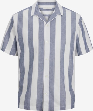 Jack & Jones Plus Regular fit Button Up Shirt in Blue: front