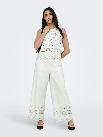 Jaqueline de Yong Baggy Broek 'marina' in Wit