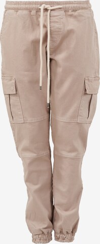 Cørbo Hiro Tapered Cargobroek 'Ronin' in Beige: voorkant