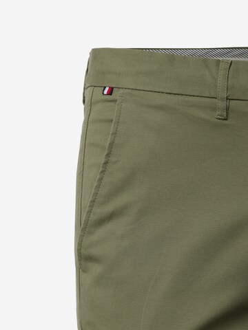 TOMMY HILFIGER Slim fit Chino Pants 'Denton' in Green