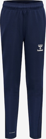 Hummel Workout Pants in Blue: front