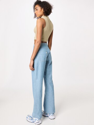 MUD Jeans Wide Leg Jeans 'Wyde Sara Works' in Blau