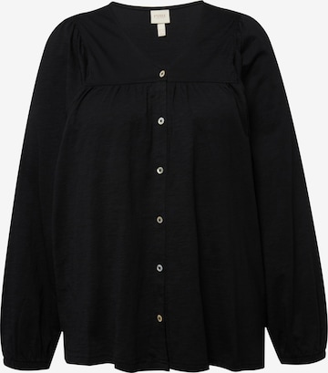 Ulla Popken Shirt in Black: front