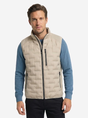 CASAMODA Vest 'Basic' in Beige: front