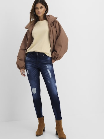 bonprix Skinny Jeans in Blauw