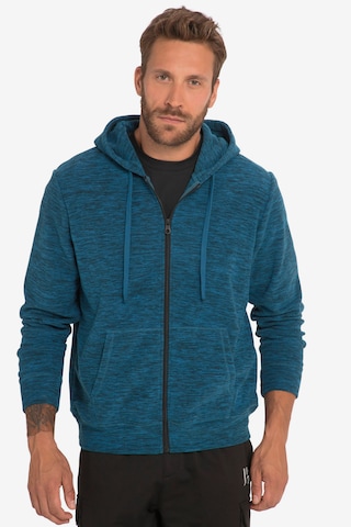 JAY-PI Fleece jas in Blauw: voorkant