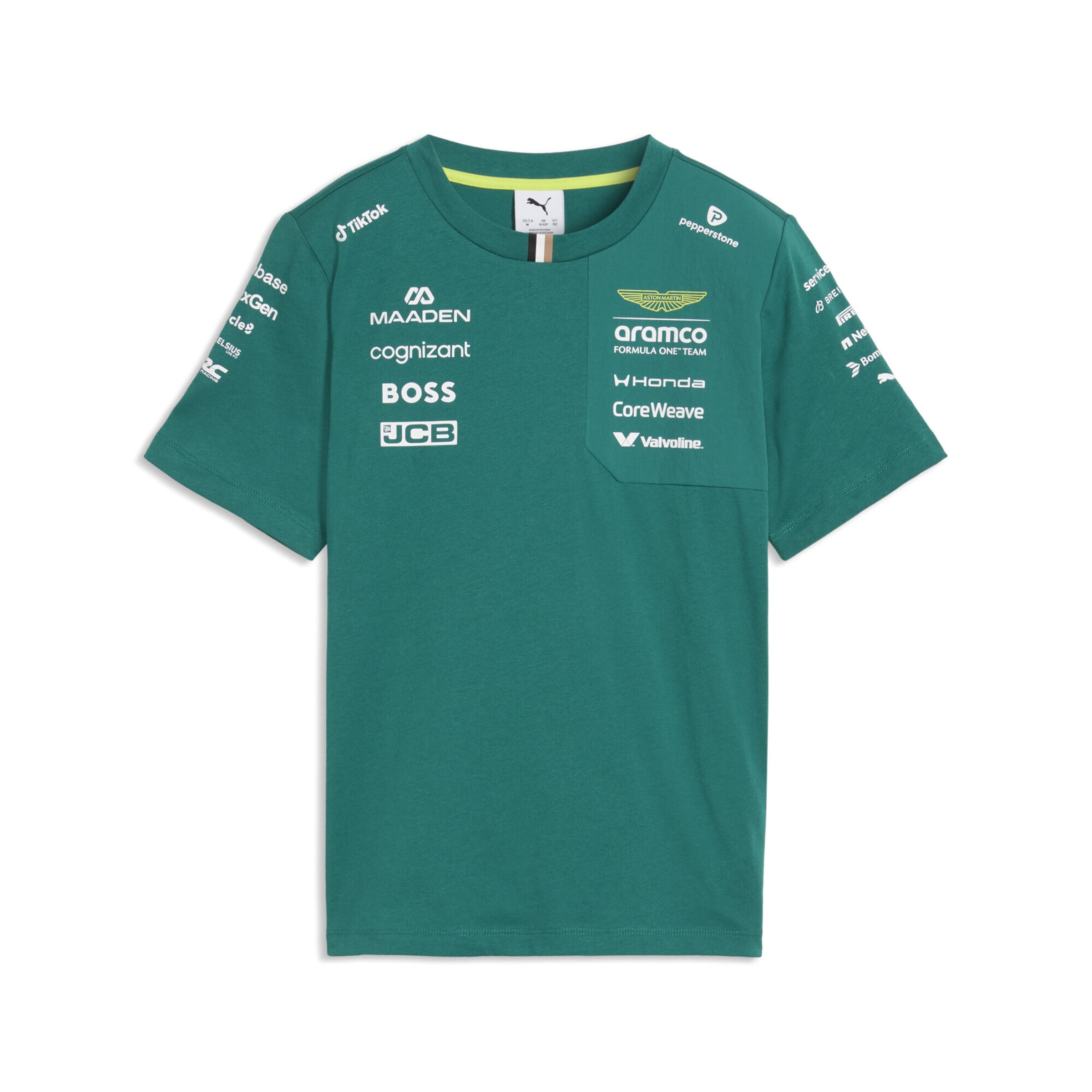 PUMA Functioneel shirt in Groen: voorkant