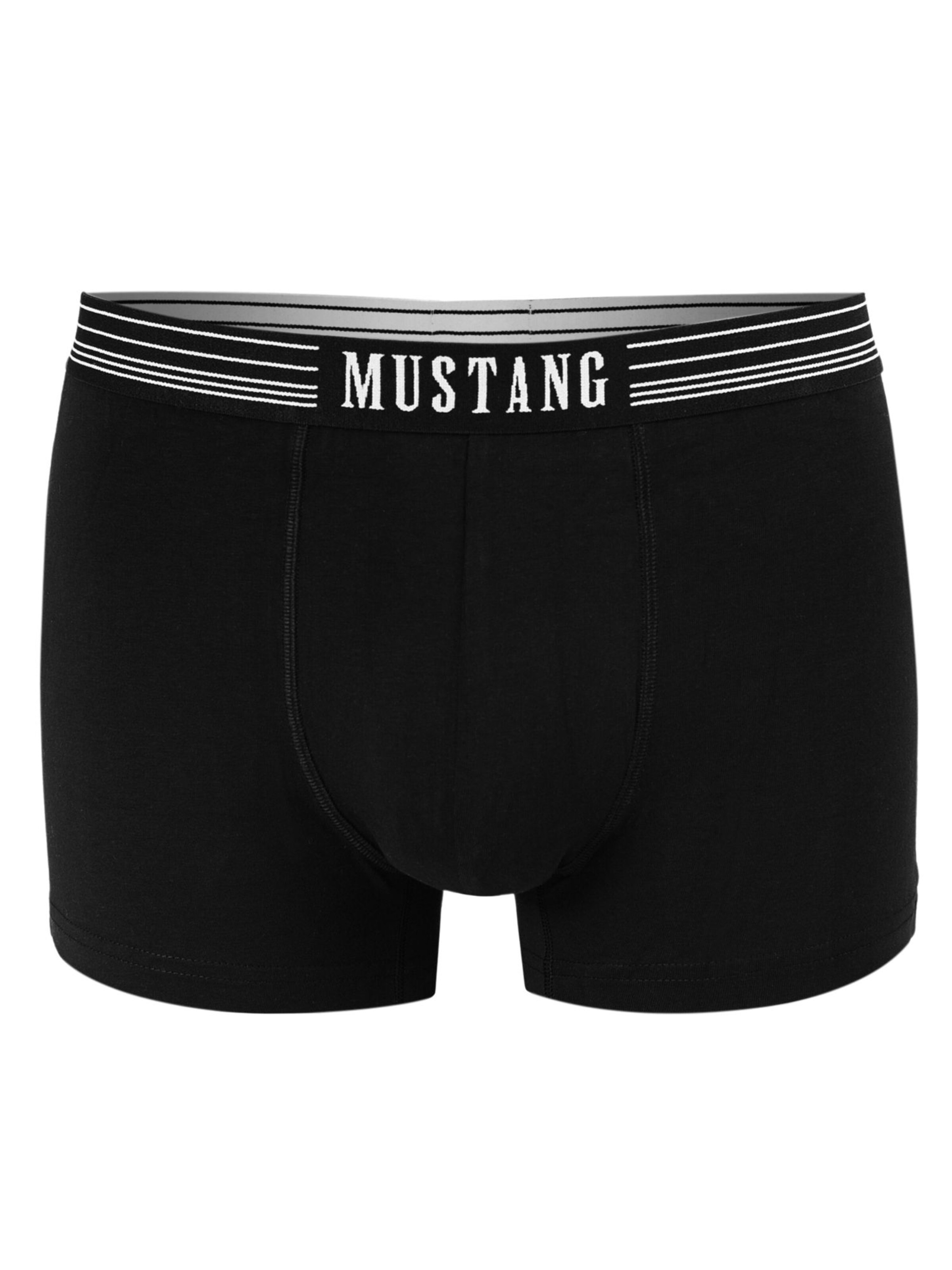 Boxers 'Mustang 3er Pack - Herren Boxershorts aus Baumwolle, Unterhosen für Männer' MUSTANG en noir