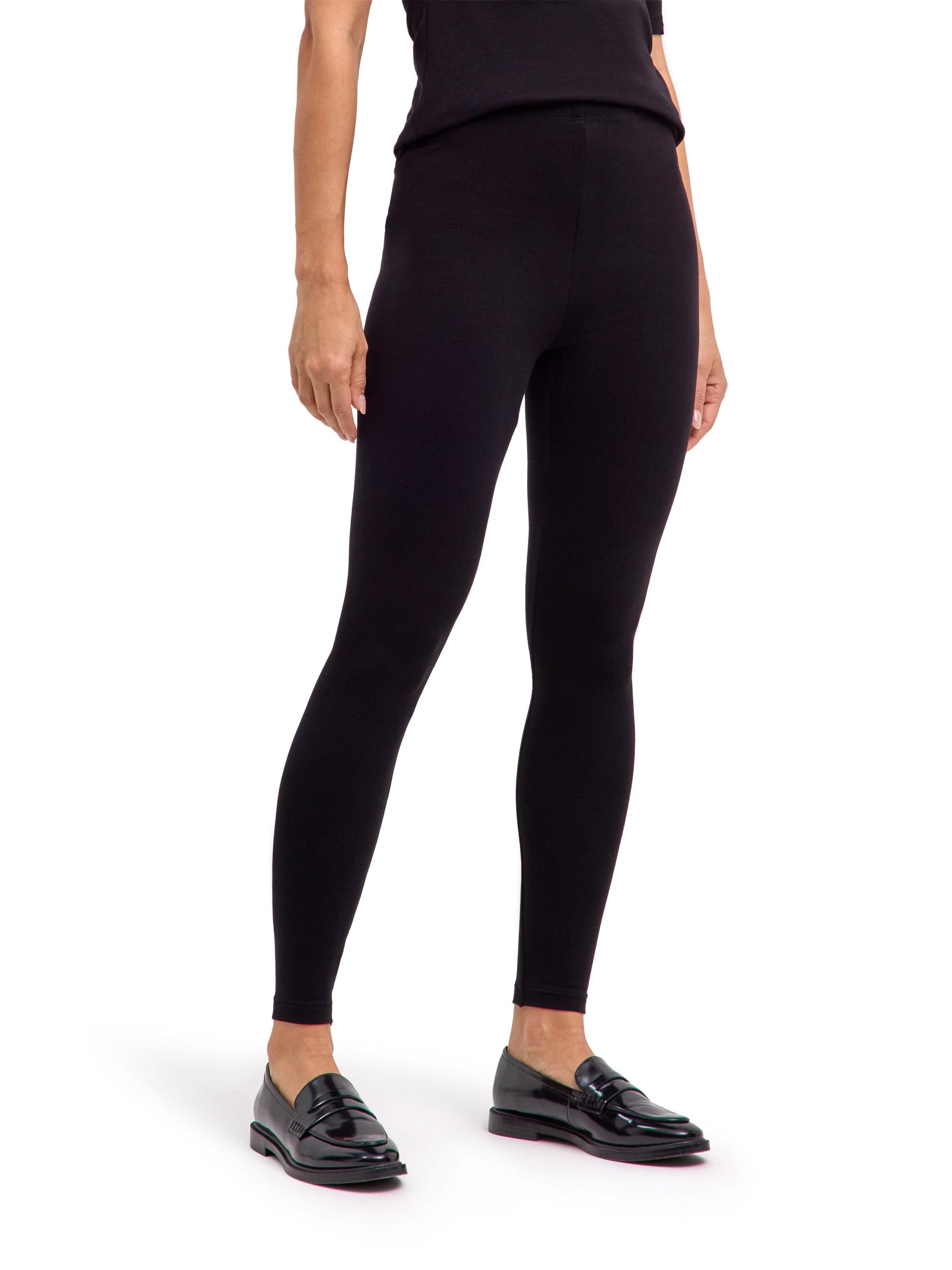 FALKE Skinny Leggings 'Viscose'‌‌‌‌‌‌‌‌ in Schwarz: Vorderseite