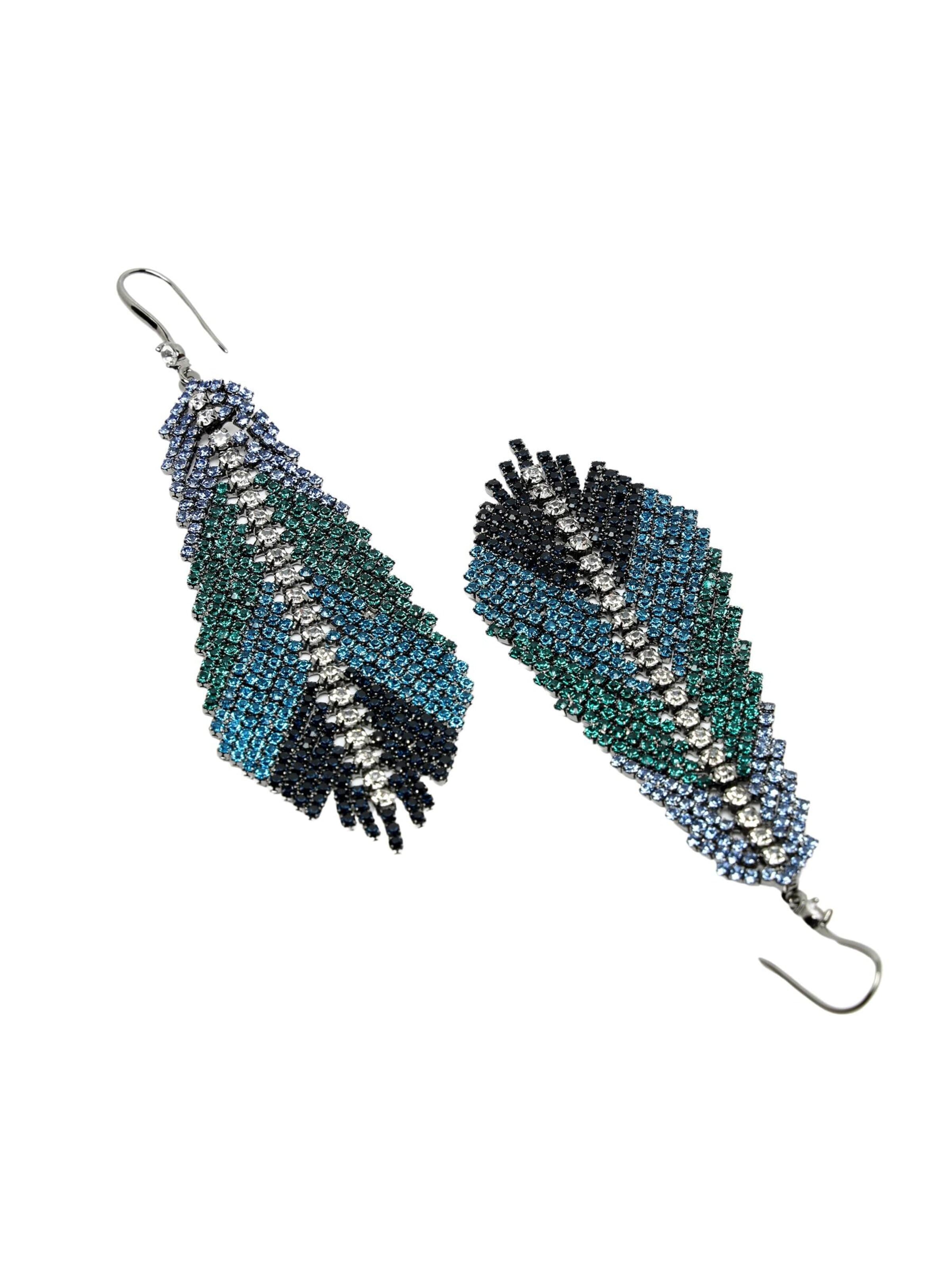Boucles d'oreilles 'Agata' AVANT-GARDE PARIS en bleu
