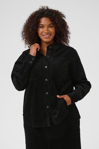 KAFFE CURVE Shirt 'Kirstin' in Zwart: voorkant