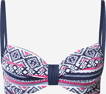 LASCANA T-shirt Bikinitop in Gemengde kleuren: voorkant