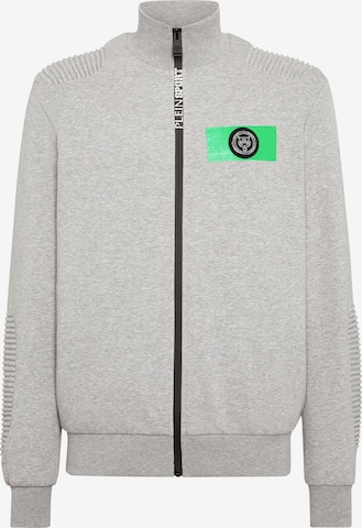 Plein Sport Sweat jacket in Grey: front