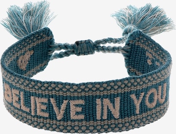 Engelsrufer Armband 'Good Vibes BELIEVE IN YOU' in Grün: predná strana