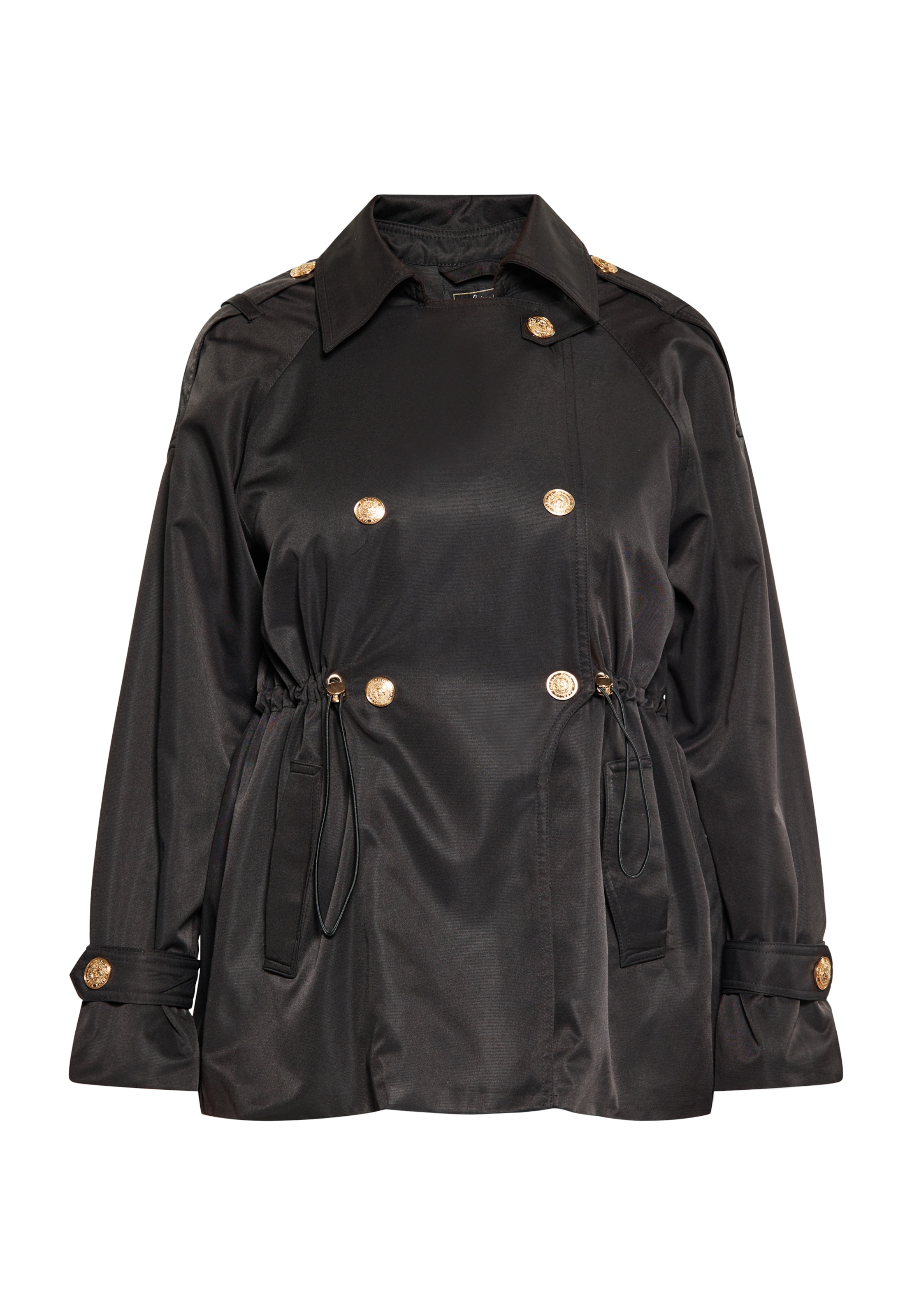 faina - Casaco meia-estação em preto: frente