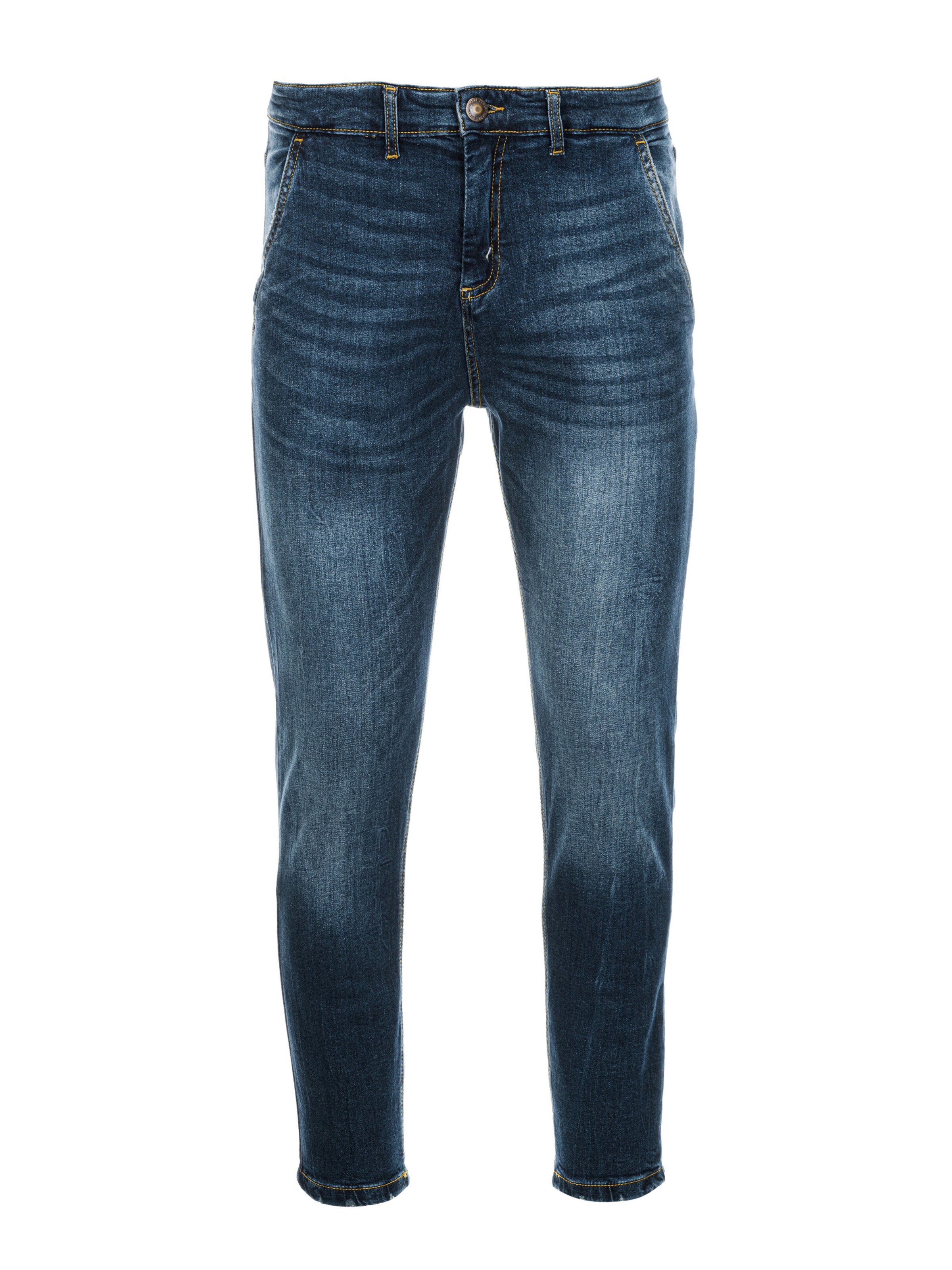 Ombre Slimfit Jeans 'P1077' in Blauw: voorkant