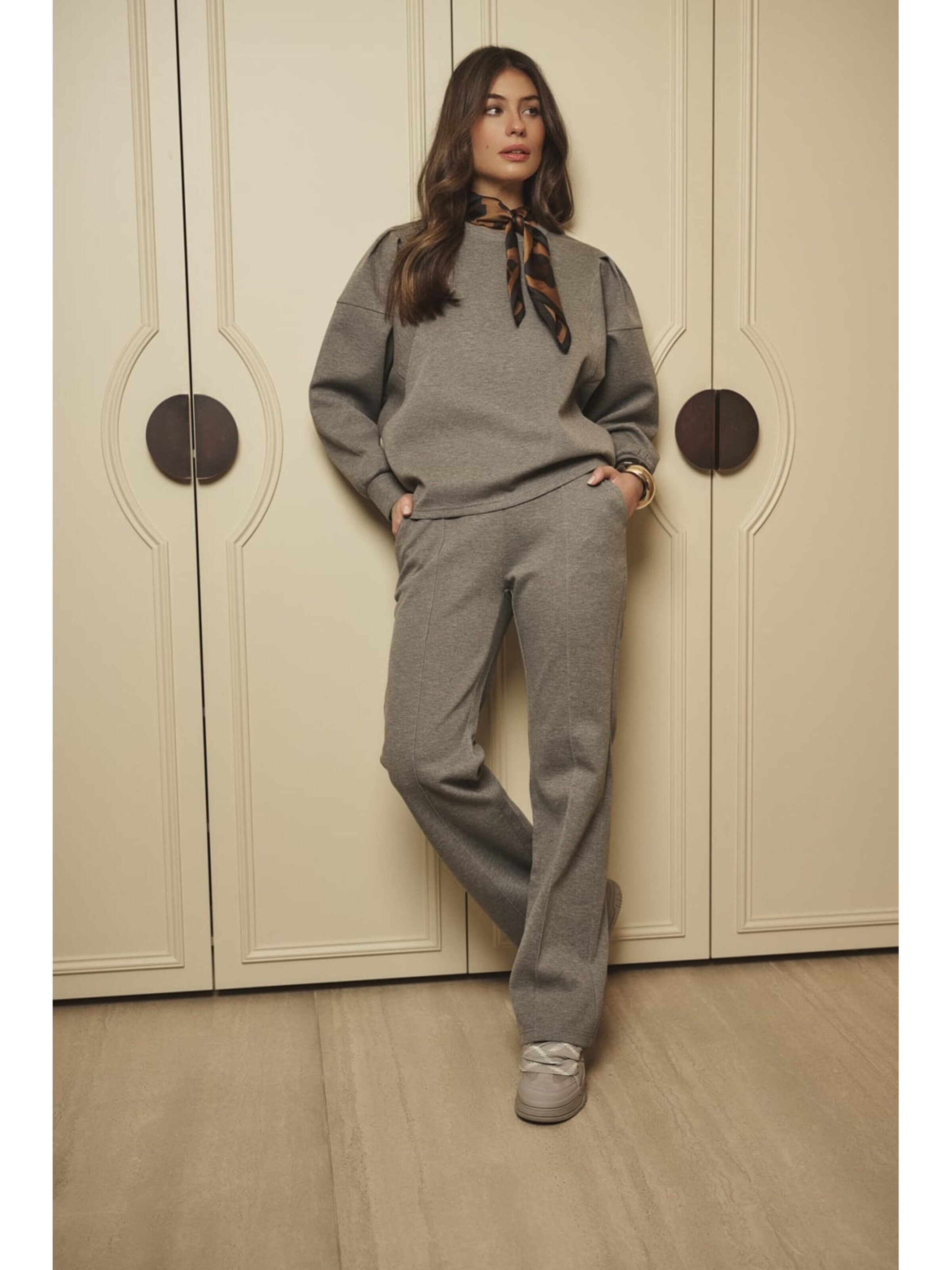 G-maxx Sweater '25WQG11 Prune' in Grey