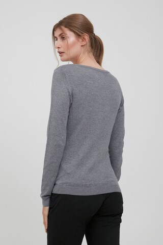 Oxmo Strickpullover 'Edda' in Grau