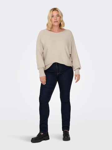 ONLY Carmakoma Sweater 'New Adaline' in Beige