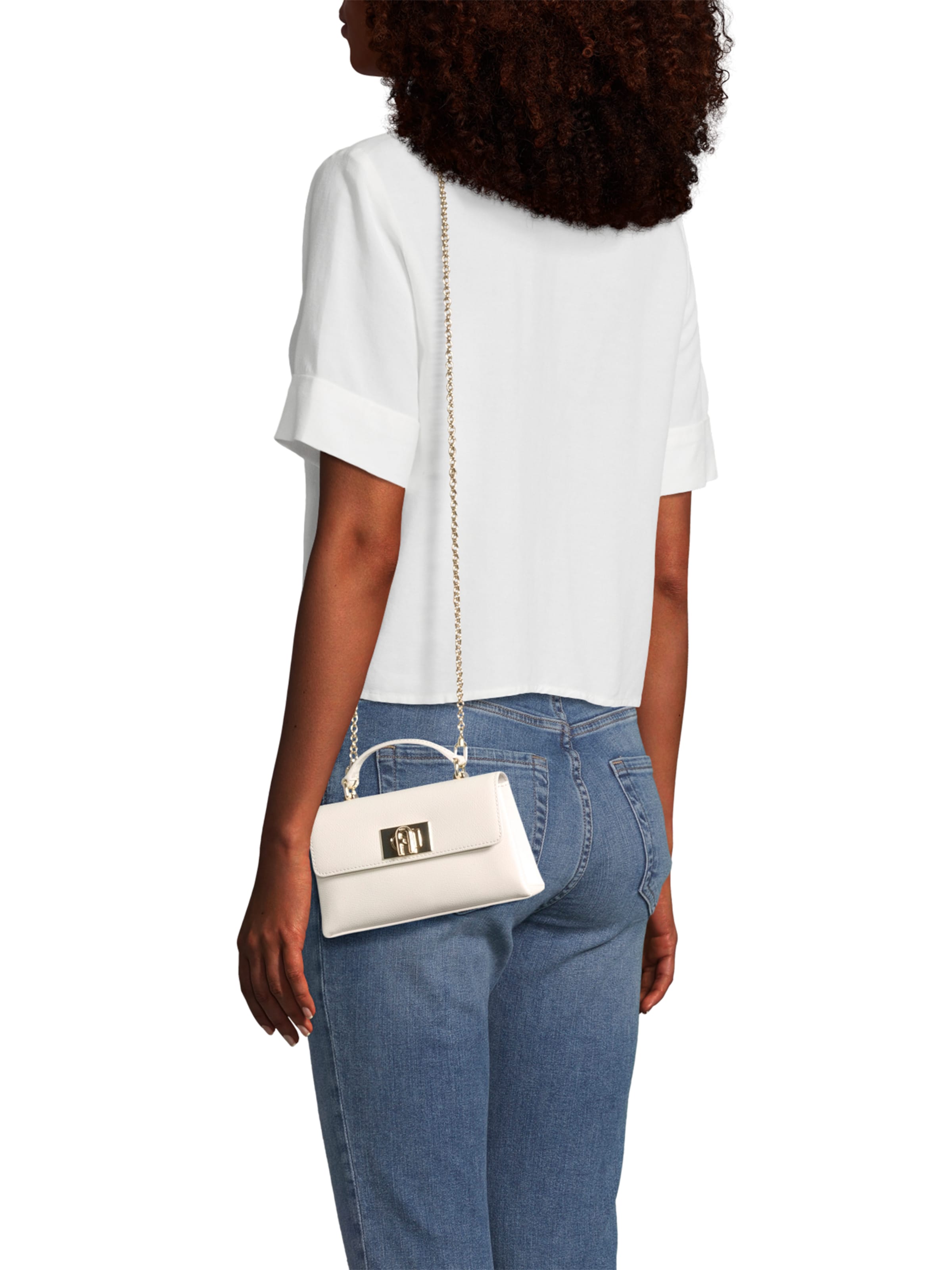 FURLA Käsilaukku '1927' värissä valkoinen: etupuoli