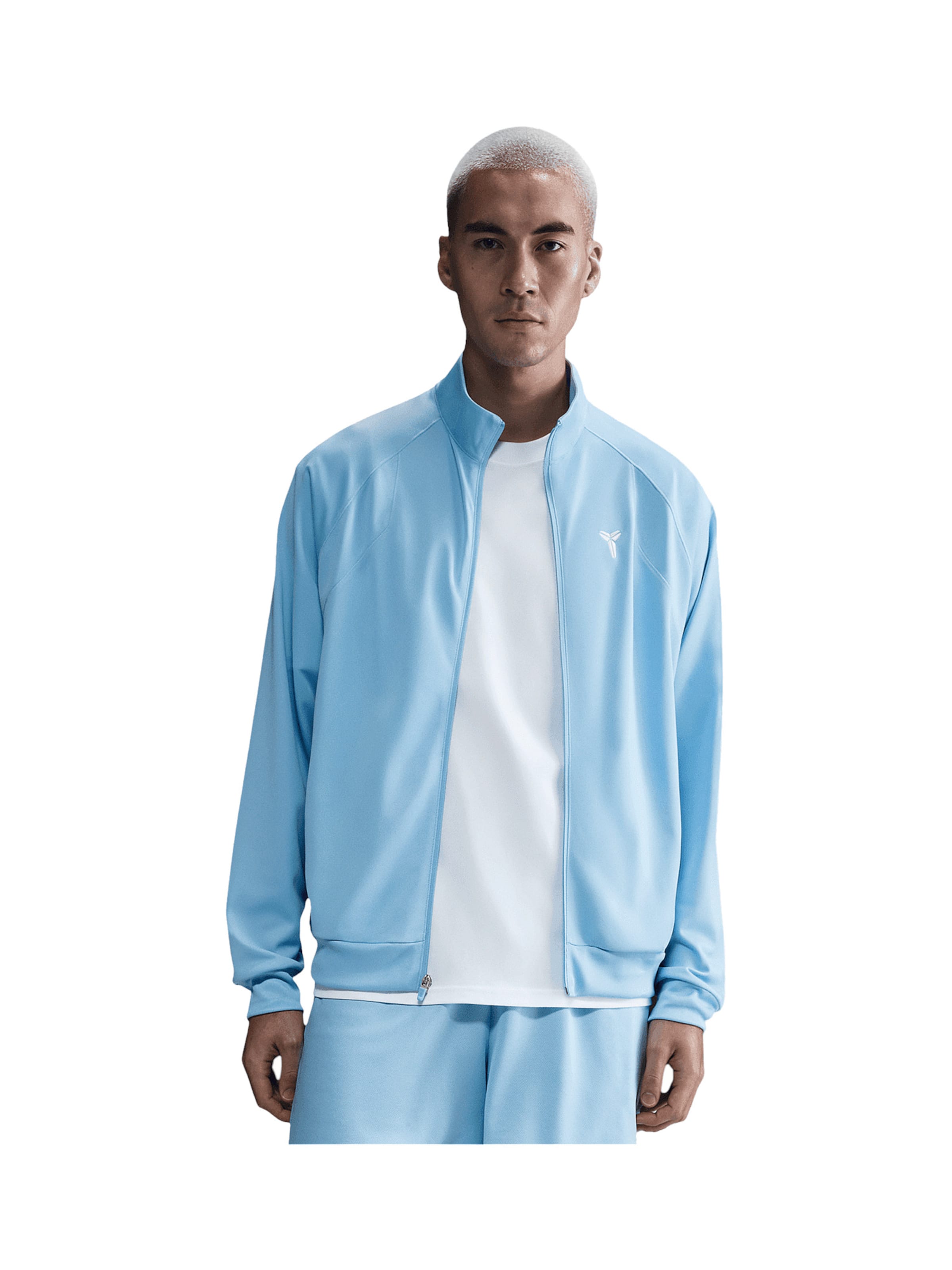 NIKE Athletic Jacket in Blue: front