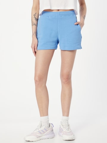 Urban Classics Regular Trousers in Blue: front