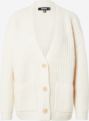 Missguided Knit cardigan in White: front