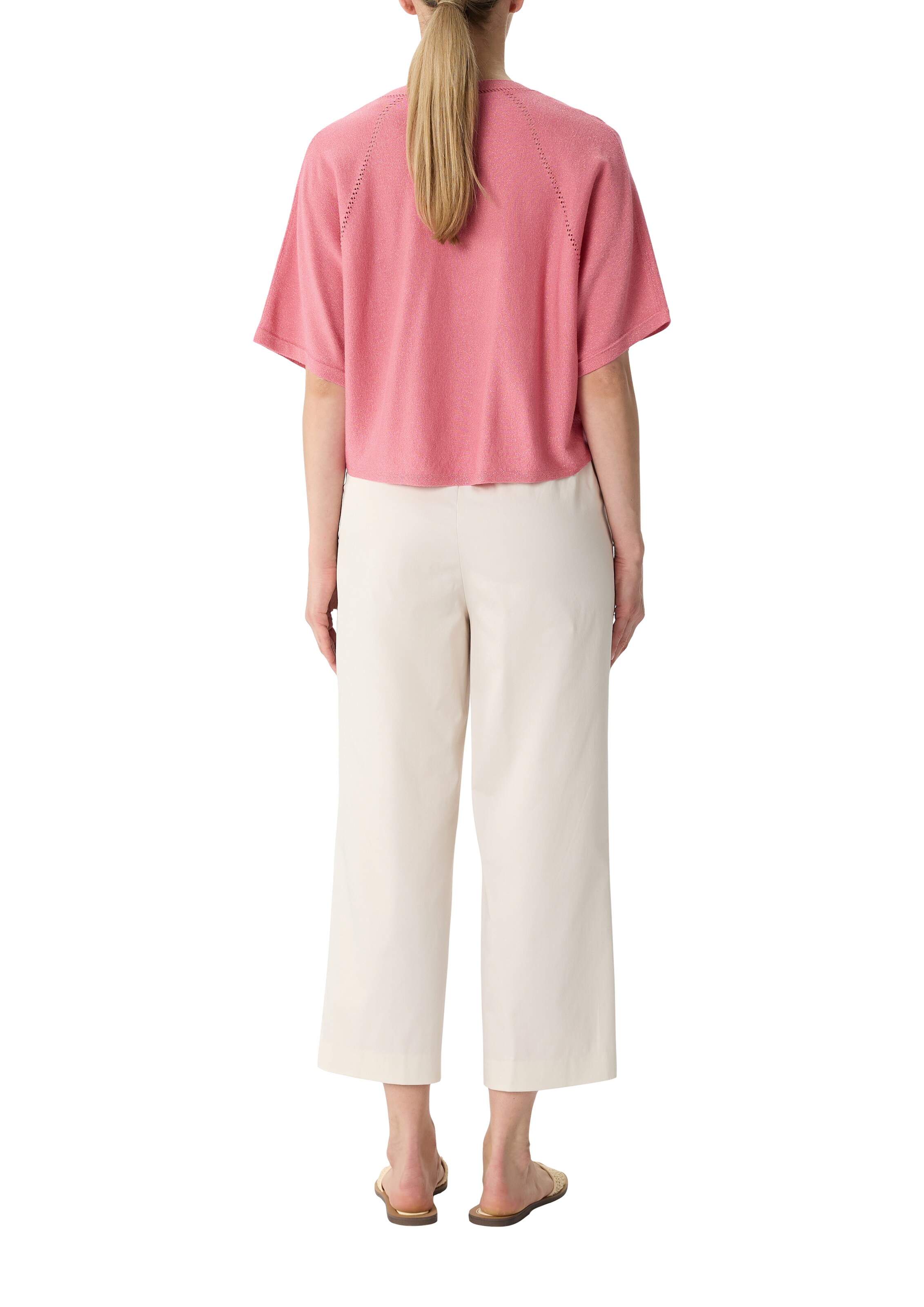 COMMA Strickjacke in Pink: Rückseite