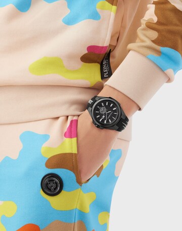 Plein Sport Analog watch ' TIGERMASTER ' in Black: front