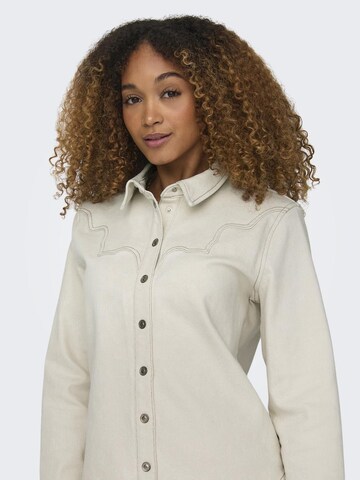 ONLY Blus 'Abby' i beige