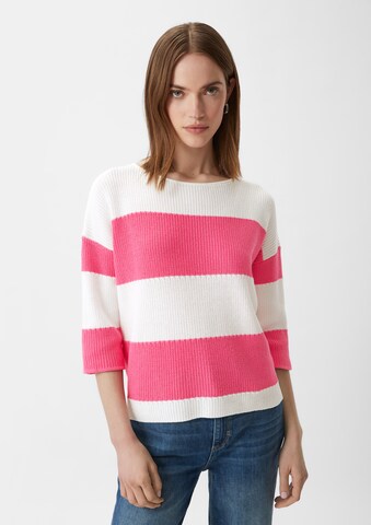 Pull-over comma casual identity en rose : devant